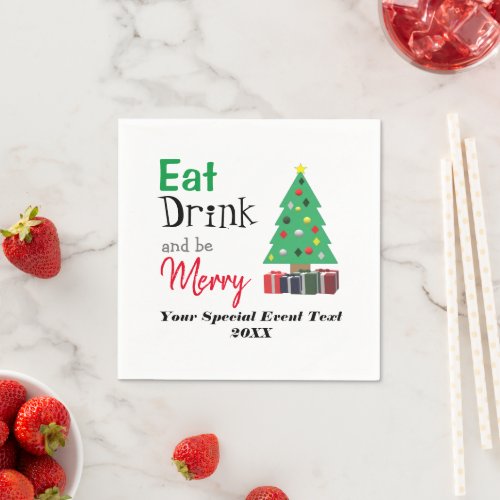 Eat Drink and be Merry Napkins