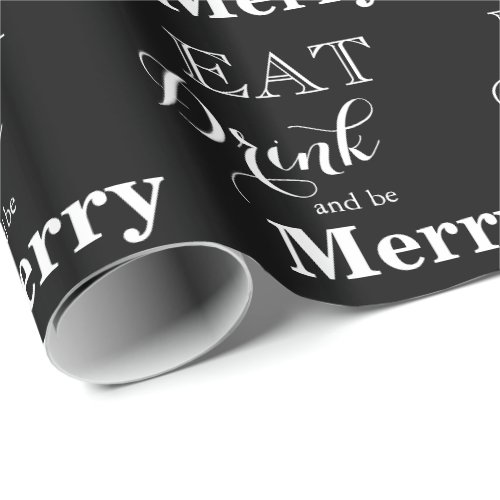 Eat Drink and be Merry Wrapping Paper