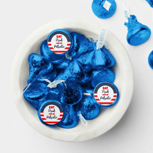 Eat Drink And Be Patriotic 4th of July Hersheys Kisses