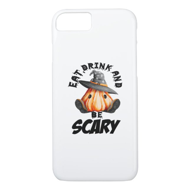 Eat Drink And Be Scared Retro Cool Case-Mate iPhone Case (Back)