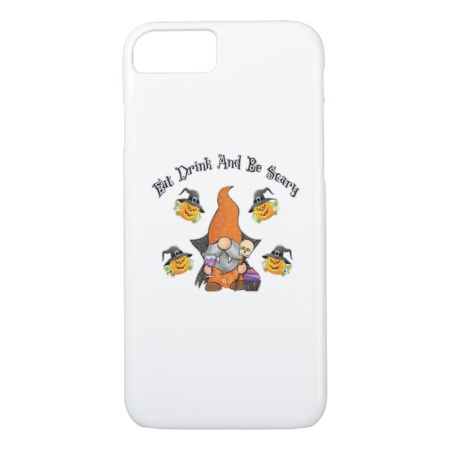 Eat Drink And Be Scary Basic Casual Case-Mate iPhone Case (Back)