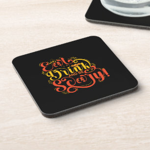 Eat Drink and be Scary Beverage Coaster