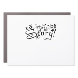 Eat Drink And Be Scary Casual Simple Car Magnet