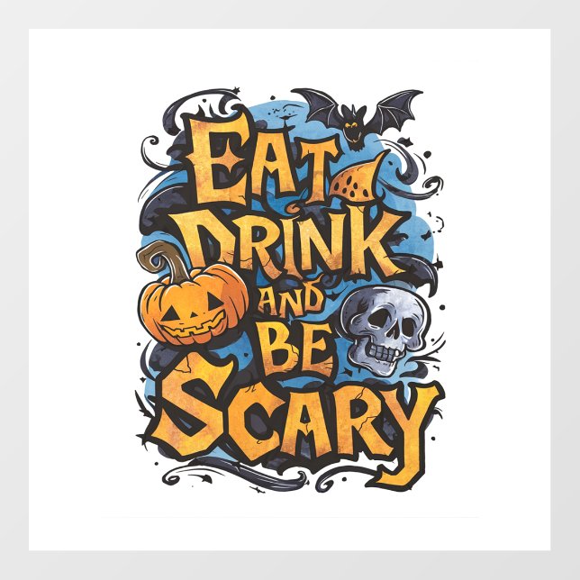 Eat, Drink, and Be Scary Floor Decals (Front)
