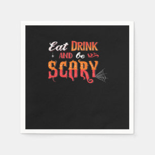 Eat Drink And Be Scary Funny Vintage Napkins