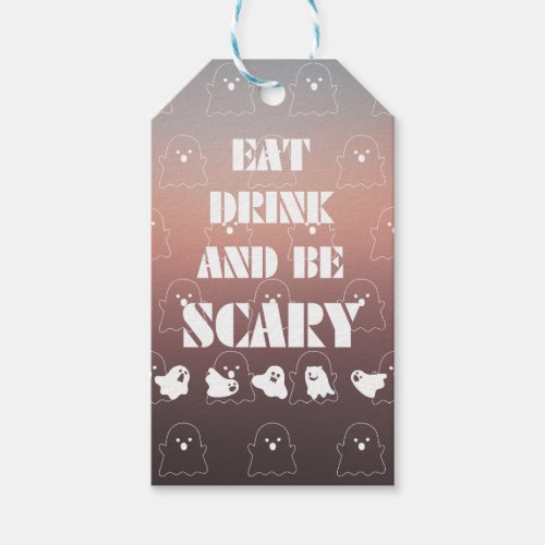 Eat Drink and be Scary Gift Tags