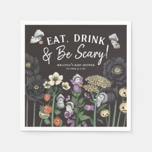 Eat Drink and Be Scary Halloween Baby Shower Napkins