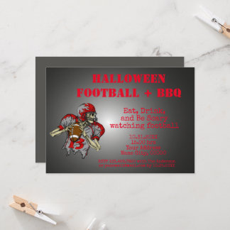 Eat, Drink and be Scary Halloween BBQ Invitation