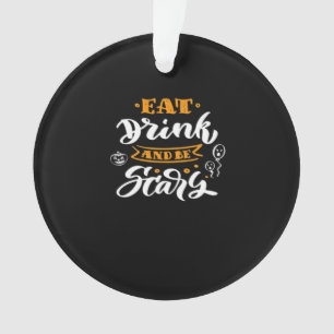 Eat Drink And Be Scary Halloween Creative Casual Ornament