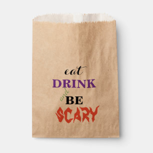 EAT Drink and be Scary Halloween Favor Bag