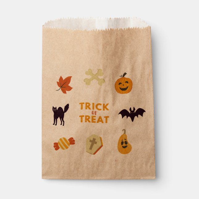 EAT Drink and be Scary Halloween Favor Bag (Front)