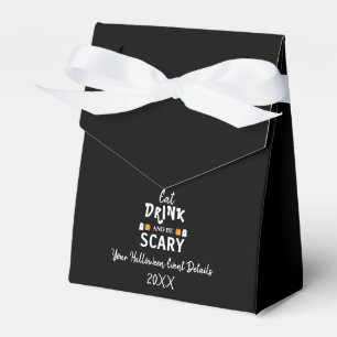 Eat, Drink and Be Scary Halloween Favor Boxes