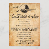 Eat, Drink, and Be Scary Halloween Invitation