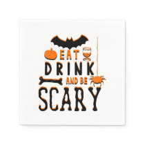 eat drink and be scary halloween napkins