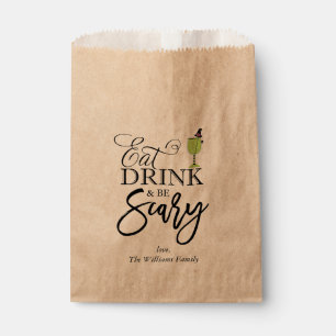 "Eat, Drink and Be Scary" Halloween Party Favor Bag