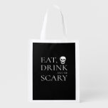 Eat Drink And Be Scary Halloween Party Novelty Sku Grocery Bag