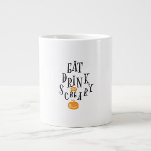 Eat Drink And Be Scary Happy Halloween Vintage Coo Giant Coffee Mug