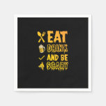 Eat Drink And Be Scary I Halloween Retro Classic Napkins
