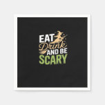 Eat Drink And Be Scary Minimal Clean Napkins