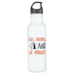 Eat Drink And Be Scary Minimal Quote Stainless Steel Water Bottle
