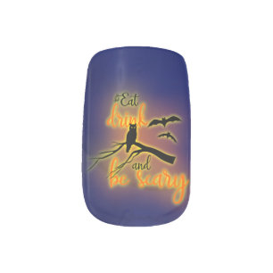 Eat, Drink And Be Scary Minx Nail Art