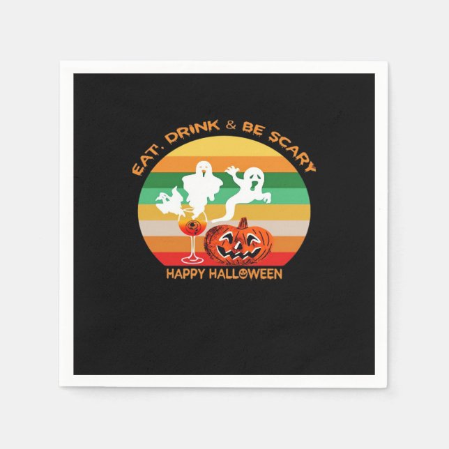 Eat Drink And Be Scary Napkins (Front)