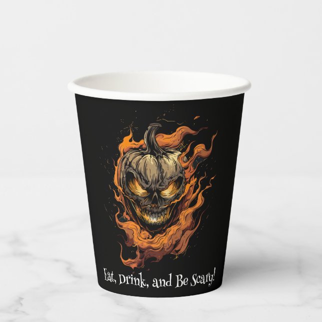 Eat, Drink and Be Scary! Paper Cups (Front)