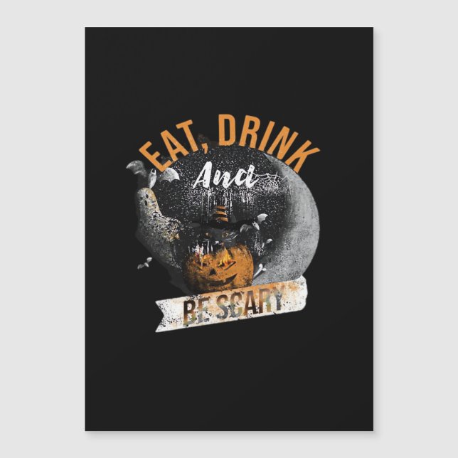 Eat Drink And Be Scary Retro Classic (Front)
