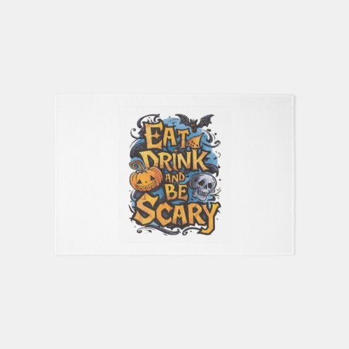 Eat Drink and Be Scary Rug