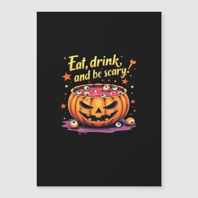 Eat Drink And Be Scary Scary Movie Night Halloween (Front)