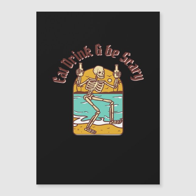 Eat Drink And Be Scary Simple Clean (Front)