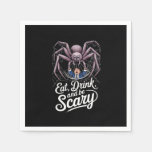 Eat Drink And Be Scary Spider Classic Vintage Styl Napkins