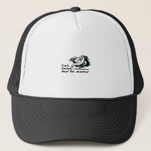 Eat Drink And Be Scary Spooky Club Cool Unique Trucker Hat