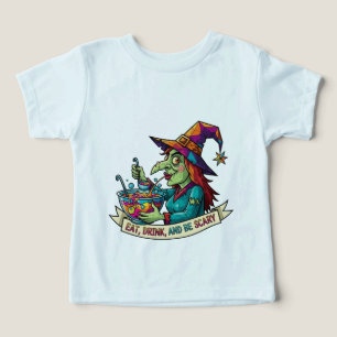 EAT, DRINK, AND BE SCARY TODDLER T-SHIRT