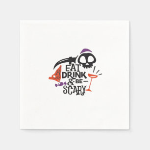 Eat Drink And Be Scary Vintage Graphic Napkins