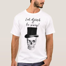 Eat, drink and be scary! vintage tee unisex