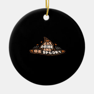Eat Drink And Be Spooky Essential Vintage Style Ceramic Ornament