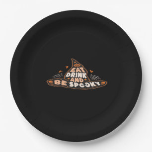 Eat Drink And Be Spooky Essential Vintage Style Paper Plates