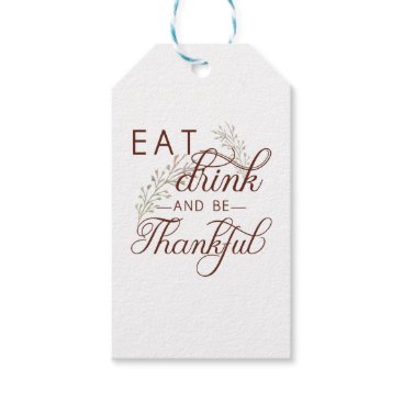 eat drink and be thankful gift tags