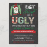 Eat Drink and be Ugly Sweater Christmas Party Invitation<br><div class="desc">For more advanced customization of this design,  simply select the "Customize It" button above!</div>