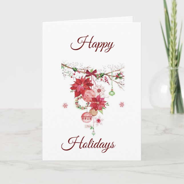 EAT DRINK AND BE VERY MERRY HOLIDAY CARD (Front)