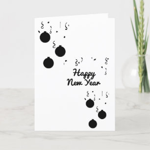 EAT DRINK AND BE VERY MERRY NEW YEAR HOLIDAY CARD