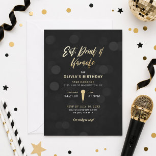Eat Drink and Karaoke Invitation