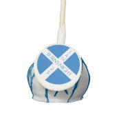 Eat Drink and Toast Robbie Burns Scottish Flag Cake Pops (Front)