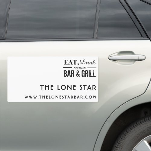 Eat Drink Bar  Grill PubBrewery Car Magnet