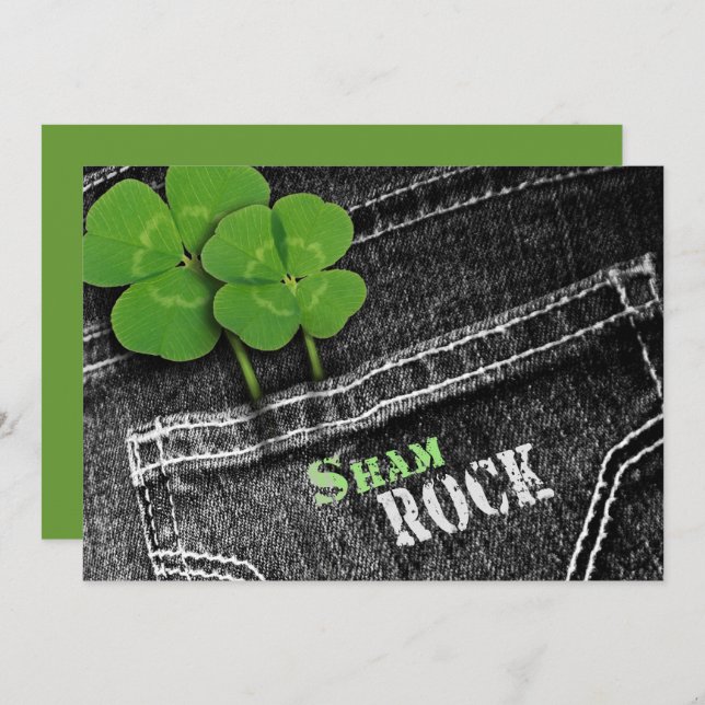 Eat, Drink & Be Irish St. Patrick's Day Invitation (Front/Back)