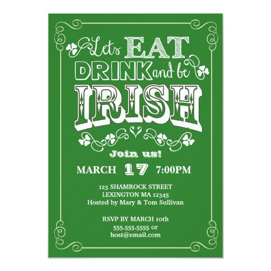 eat drink be irish