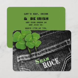 Eat, Drink & Be Irish St. Patrick's Day Party Invitation