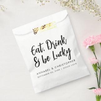Eat Drink Be Lucky Lottery Ticket Favor Bag | Casi