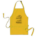 Eat, Drink, Be Married Adult Apron
